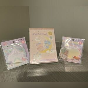 Little Twin Stars Pastel Sticky Note Set - Pink